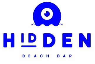Hidden Beach bar blue logo