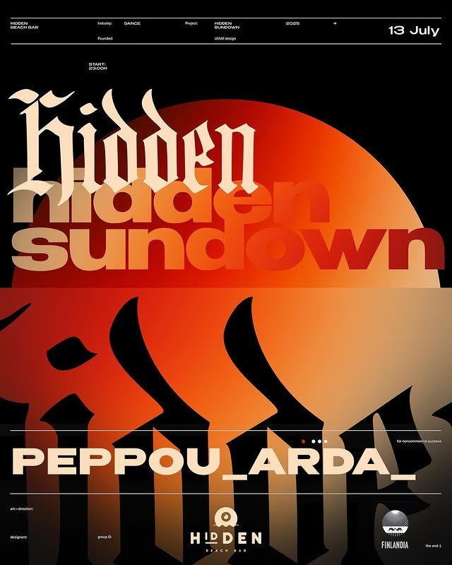 Beach Bar hidden special event hidden sundown with dj Peppou and Arda