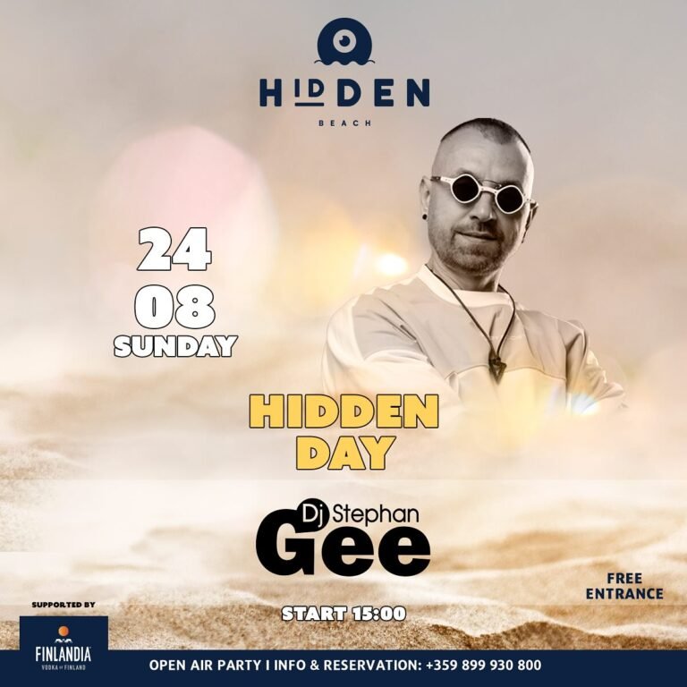 Stephan Gee Hidden Daytime Party Sunny Beach