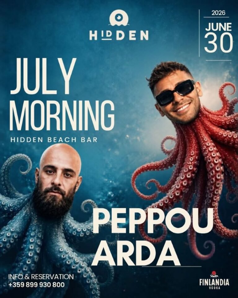Arda i Peppou July Morning at Hidden Beach Bar