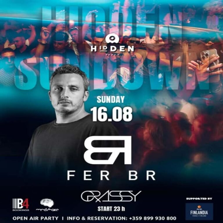 FER BR at Hidden Beach Bar in Sunny Beach